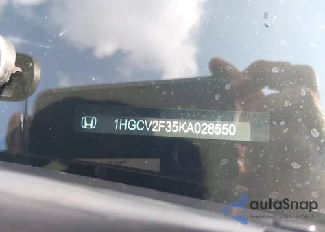 2019 Honda Accord Sport from USA, damaged, VIN 1HGCV2F35KA028550